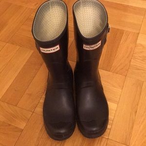 Purple hunter rain boots - size 7